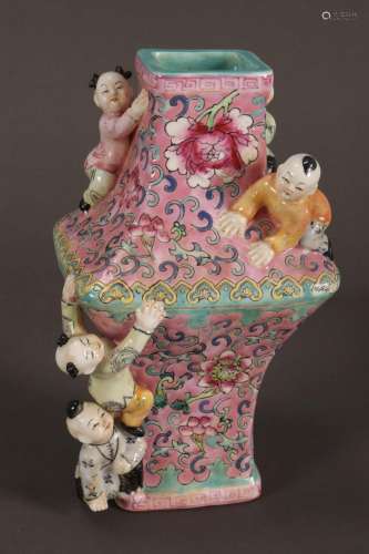 Interesting Chinese Porcelain Figural Vase,