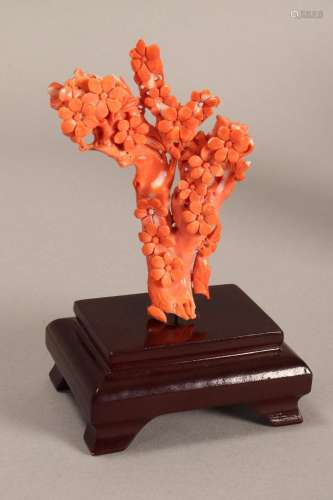 Impressive Chinese Coral Carving,