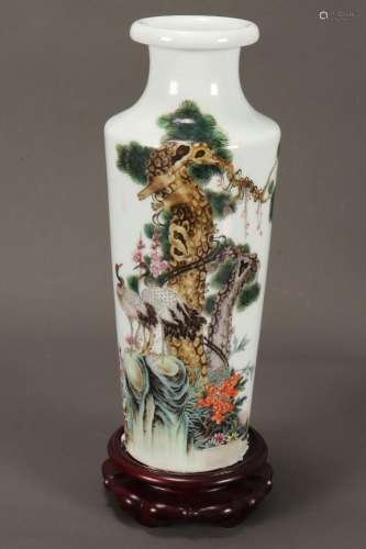 Chinese Porcelain Famille Vert Vase,