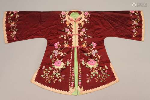 Chinese Ladies Embroidered Satin Jacket,