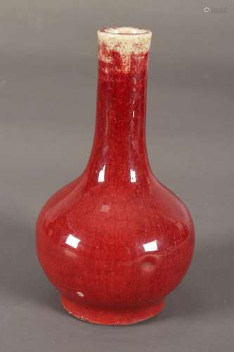 Chinese Late Qing Dynasty Sang de Boeuf Petit Vase