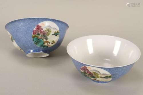 Fine Pair of Chinese Porcelain Bowls,