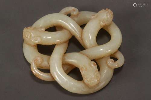 Chinese Carved Jade Figure Group,