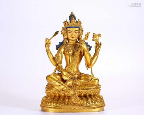 A TibetanBronze-gilt Figure of Tara
