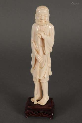 Chinese Carved Ivory Figure of Immortal,