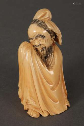 Chinese Carved Ivory Figure,
