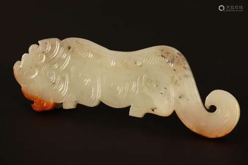 Chinese Carved Jade Panel,