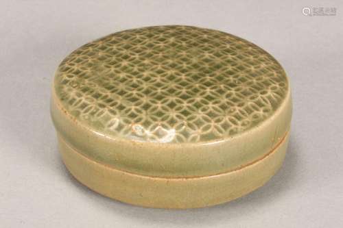 Chinese Celadon Box and Cover,