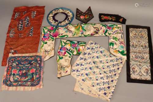 Collection of Chinese Embroidered Textiles,