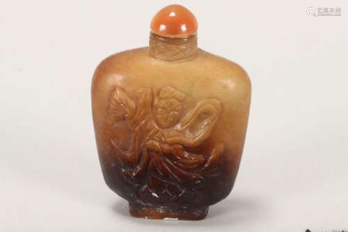 Chinese Jade Snuff Bottle and Stopper,