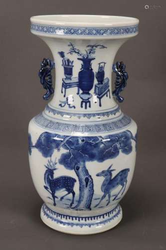 Chinese Blue and White Porcelain Vase,