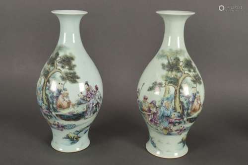 Pair of Chinese Porcelain Vases,