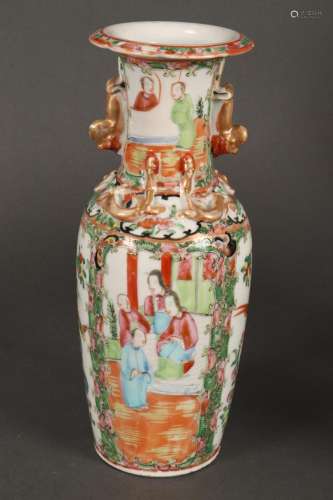 Canton Ware Porcelain Vase,