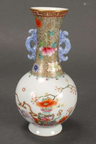 Chinese Porcelain Twin Handled Vase,