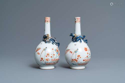 Lot 1064: A PAIR OF CHINESE DUTCH-DECORATED KAKIEMON-STYLE B...