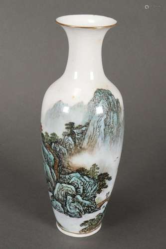 Fine Chinese Egg Shell Porcelain Vase,