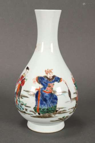 Chinese Famille Vert Porcelain Vase,