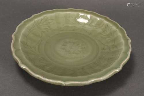 Chinese Ming Dynasty Celadon Charger,