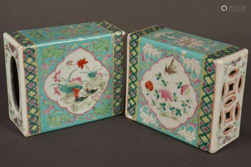 Pair of Chinese Porcelain Pillows,