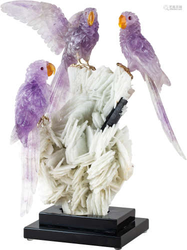 鸚鵡原礦雕件擺飾, 彼得慕勒