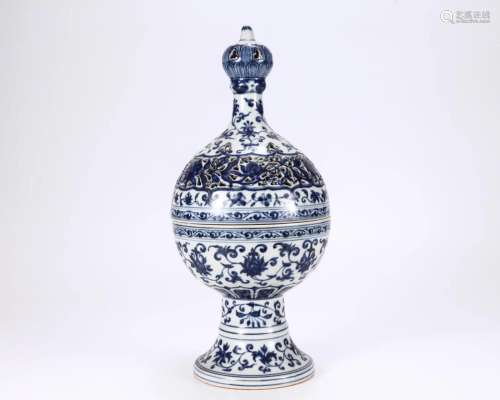A Blue and White Incense Burner Qing Dyn.
