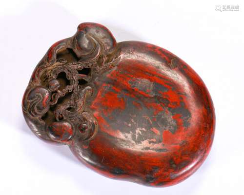 A Carved Inkstone Qing Dyn.
