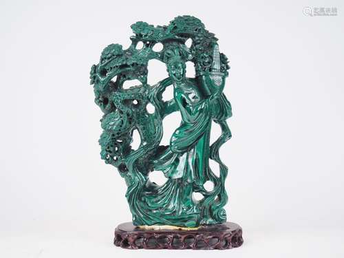 Sculpture en pierre de Chine "bouddha" H. 25 cm