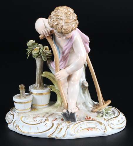 Meissen Allegorie der Erde - Gärtnerputte, allegory of earth...