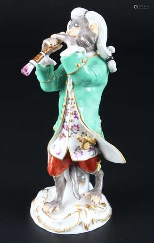 Meissen Affenkapelle Klarinettist, clarinetist monkey chapel...