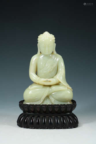 The Ming Dynasty - Hetian Jade Buddha statue
