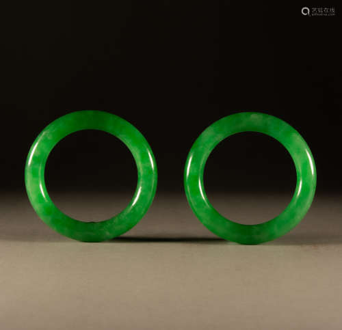 Qing Dynasty - Jade Bracelet [pair]