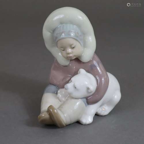 Kinderfigur "Spielendes Inuit-Kind" - Lladro, Span...