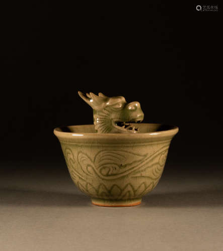 Song Dynasty- Flower pattern dragon justice cup