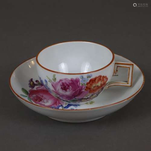 Teetasse mit Untertasse - Meissen, 18./19.Jh., Por…