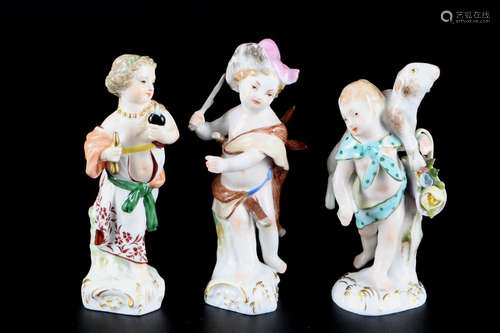 KPM Berlin 3 Kinderfiguren, porcelain figures,