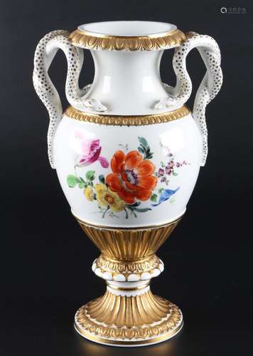 Meissen Schlangenhenkelvase 1.Wahl, snake handle vase,