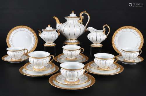 Meissen X-Form Teeservice für 6 Personen, tea set for 6 pers...