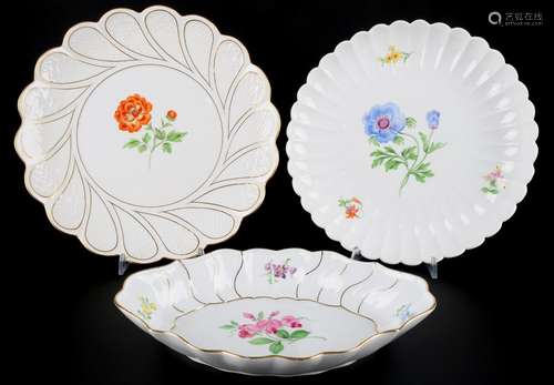 Meissen Blumenmalerei Konvolut,