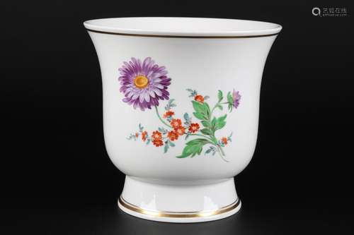 Meissen Blumenmalerei Übertopf, cachepot,