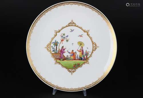 Meissen Chinoiserie nach Höroldt Prunkteller, decorative wal...