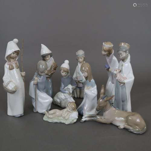 Weihnachtskrippe - Lladro, Spanien, Porzellan, pol…