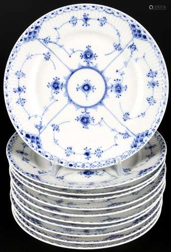 Royal Copenhagen Musselmalet 11 Kuchenteller, dessert plates...