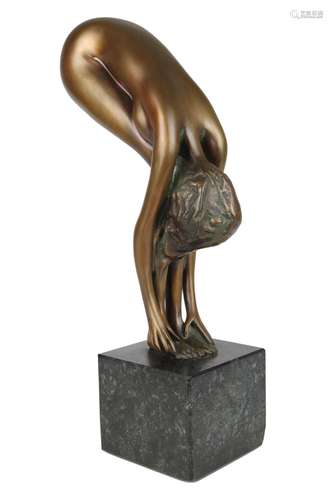 Bruno Bruni (*1935) großer Bronze Frauenakt, huge bronze nud...