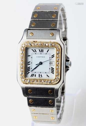 Cartier Santos Galbee Diamonds Automatik Herrenuhr / Unisex,...