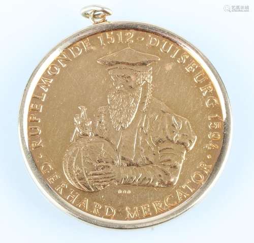 900 Gold Medaille Duisburg 1962 Mercator-Jahr, gold medal,