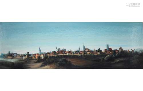 Unbekannter Maler - Blick auf die Stadt Münster, view of the...