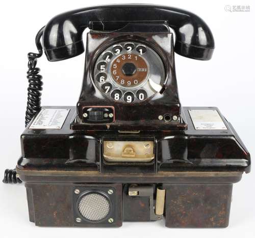 Feldfernsprecher FF 63 M, vintage bakelite telephone,