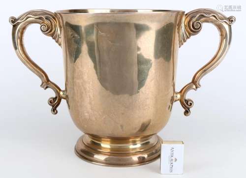 925 Silber großer Champagnerkühler / Pokal Charles Henry Tow...