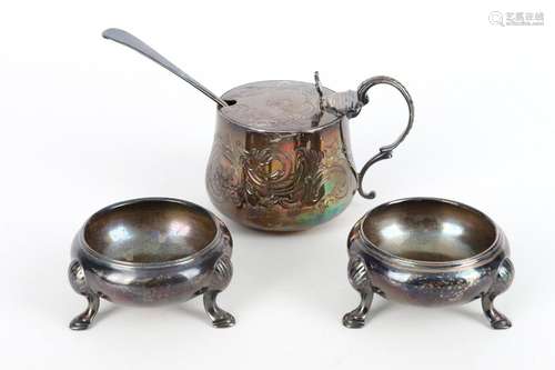 England 925 Silber 4-teiliges Gewürz-Set, sterling silver sp...