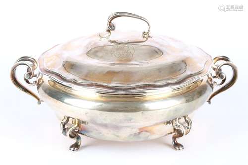 Jugendstil Silber Deckeltopf, art nouveau silver lid pot,